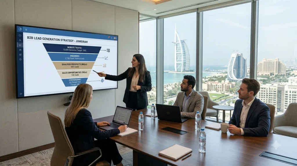 B2B lead generation strategy in Jumeirah